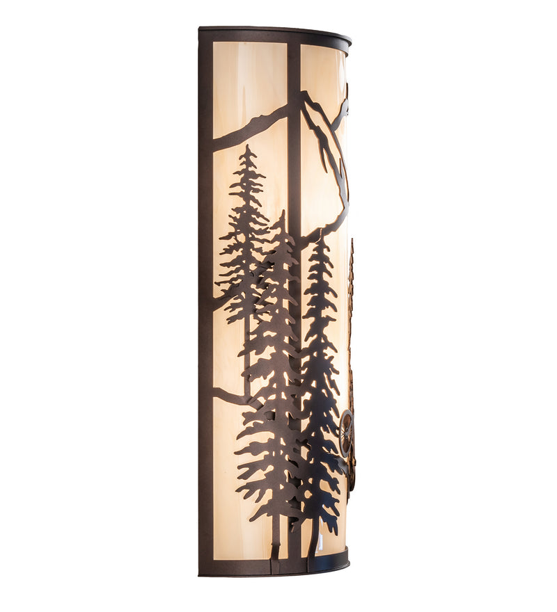 Meyda Tiffany 243640 Two Light Wall Sconce, Mahogany Bronze