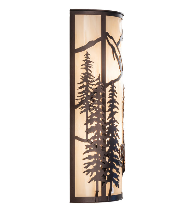 Meyda Tiffany 243640 Two Light Wall Sconce, Mahogany Bronze