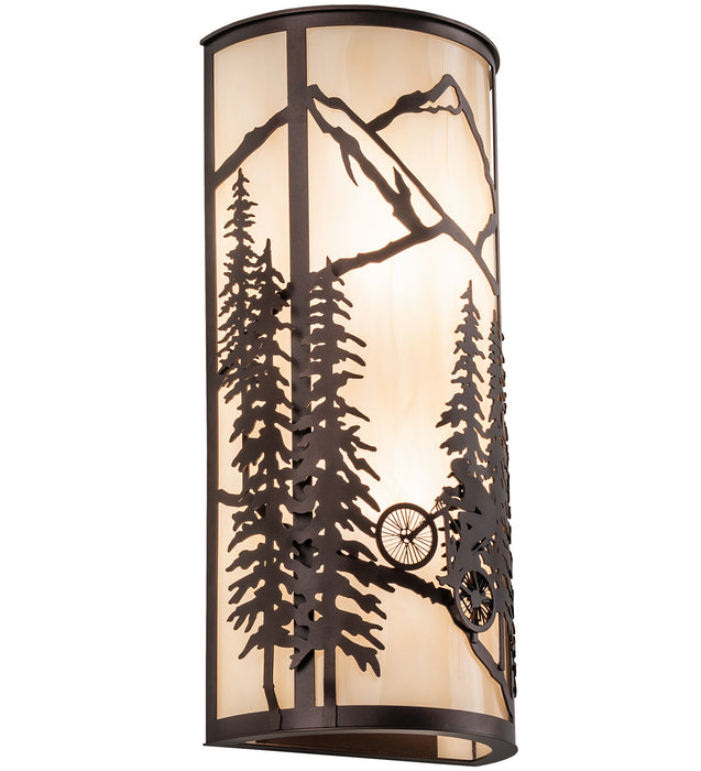 Meyda Tiffany 243640 Two Light Wall Sconce, Mahogany Bronze