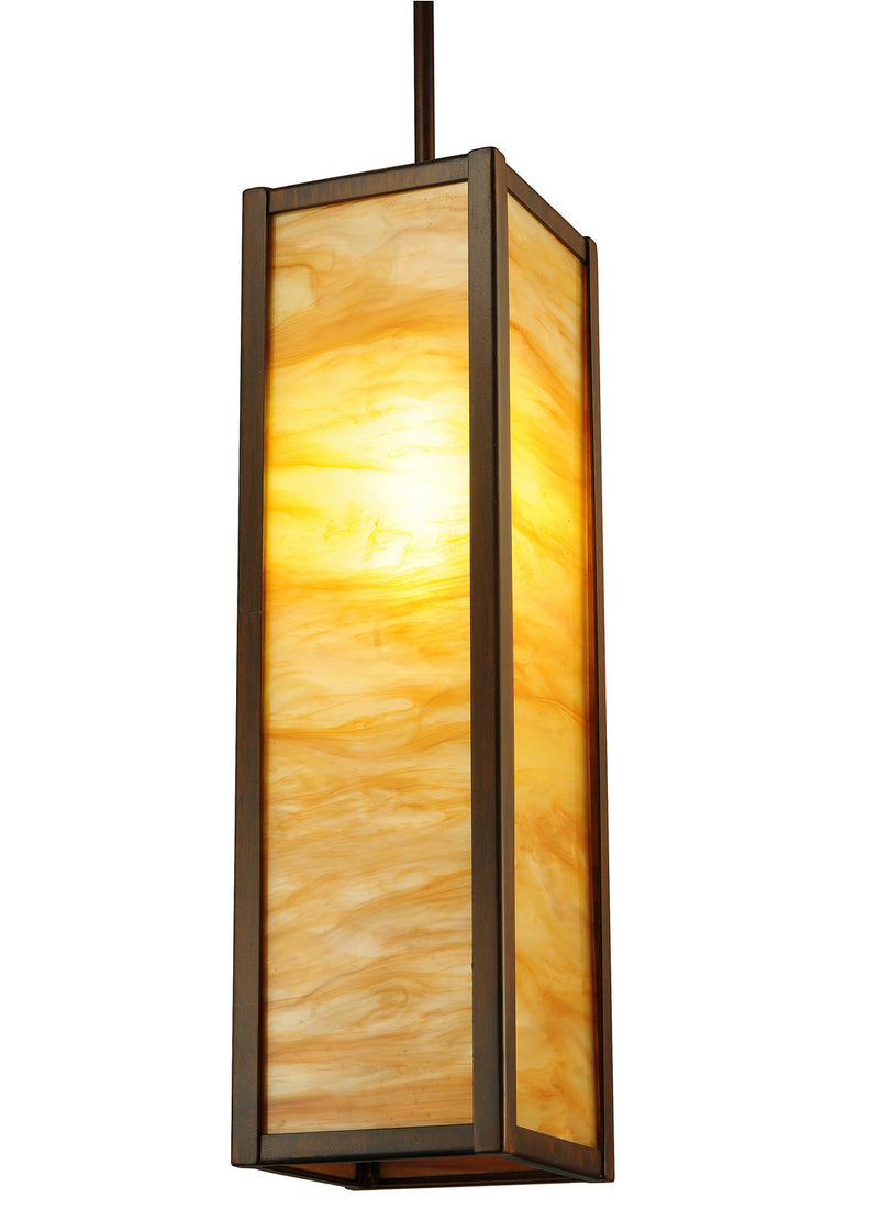 Meyda Tiffany 243654 One Light Pendant, Rustic Iron