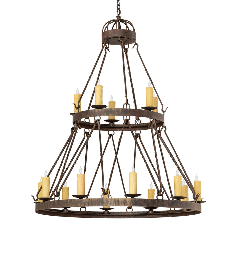 Meyda Tiffany 243691 15 Light Chandelier, Cortez Gold