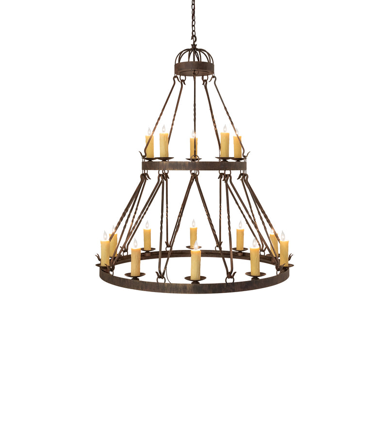 Meyda Tiffany 243691 15 Light Chandelier, Cortez Gold