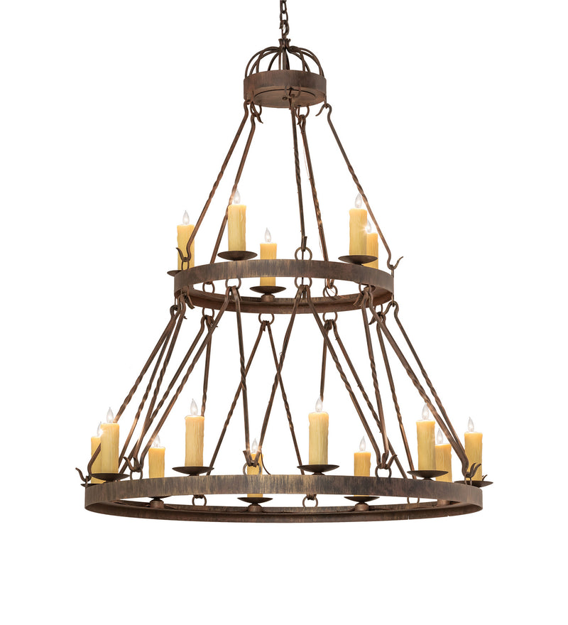 Meyda Tiffany 243691 15 Light Chandelier, Cortez Gold