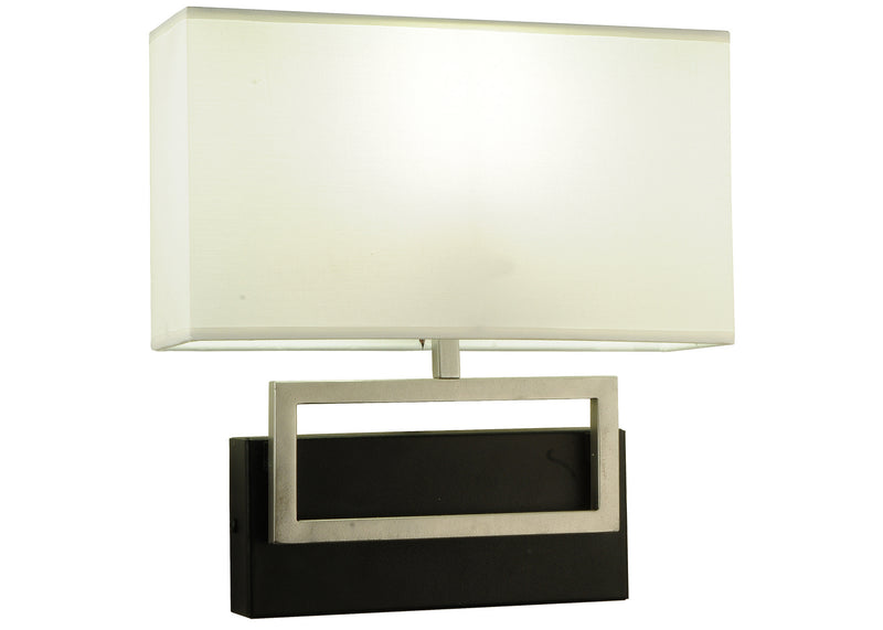 Meyda Tiffany 243797 One Light Wall Sconce, Brushed Stainless Steel