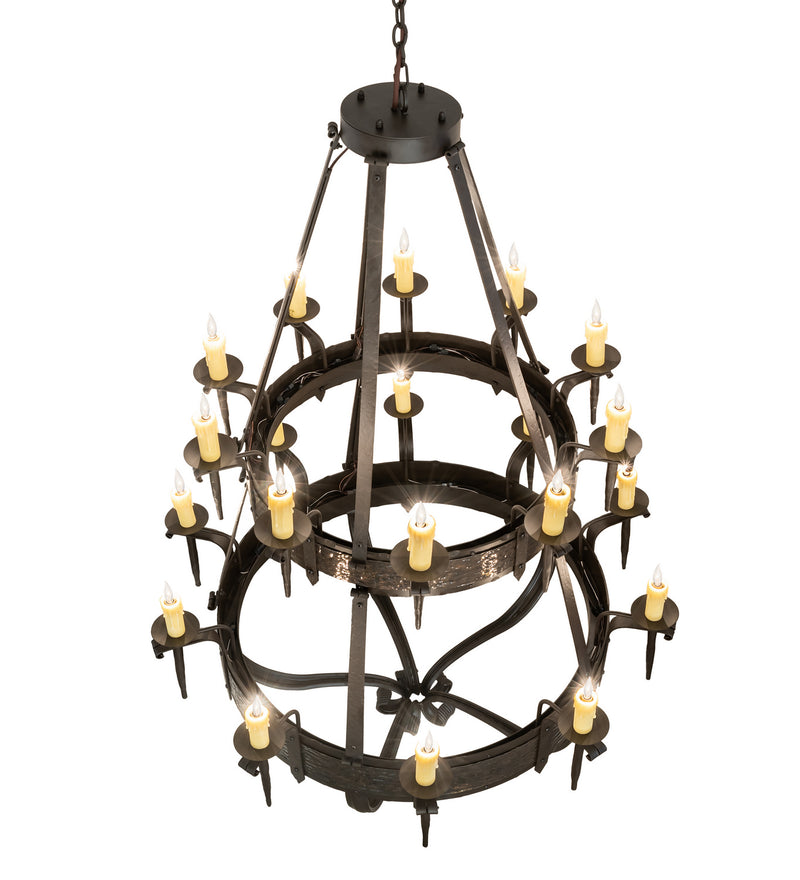 Meyda Tiffany 243889 20 Light Chandelier, Oil Rubbed Bronze/Gothic Gold
