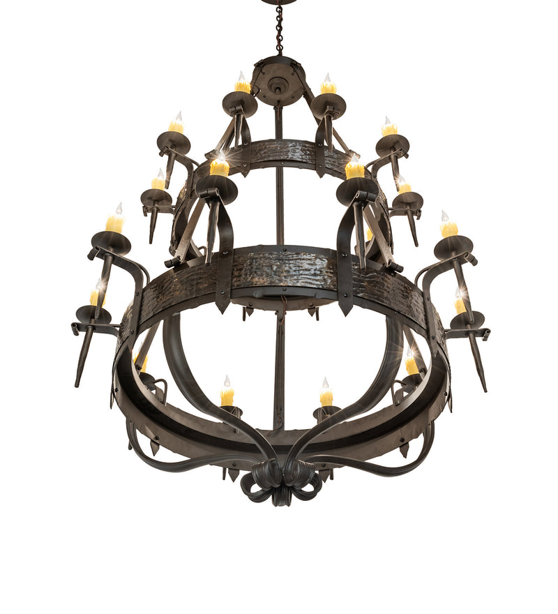Meyda Tiffany 243889 20 Light Chandelier, Oil Rubbed Bronze/Gothic Gold