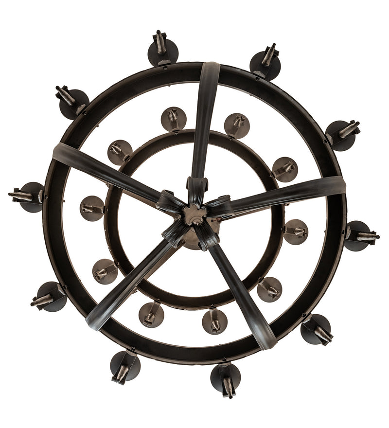 Meyda Tiffany 243889 20 Light Chandelier, Oil Rubbed Bronze/Gothic Gold