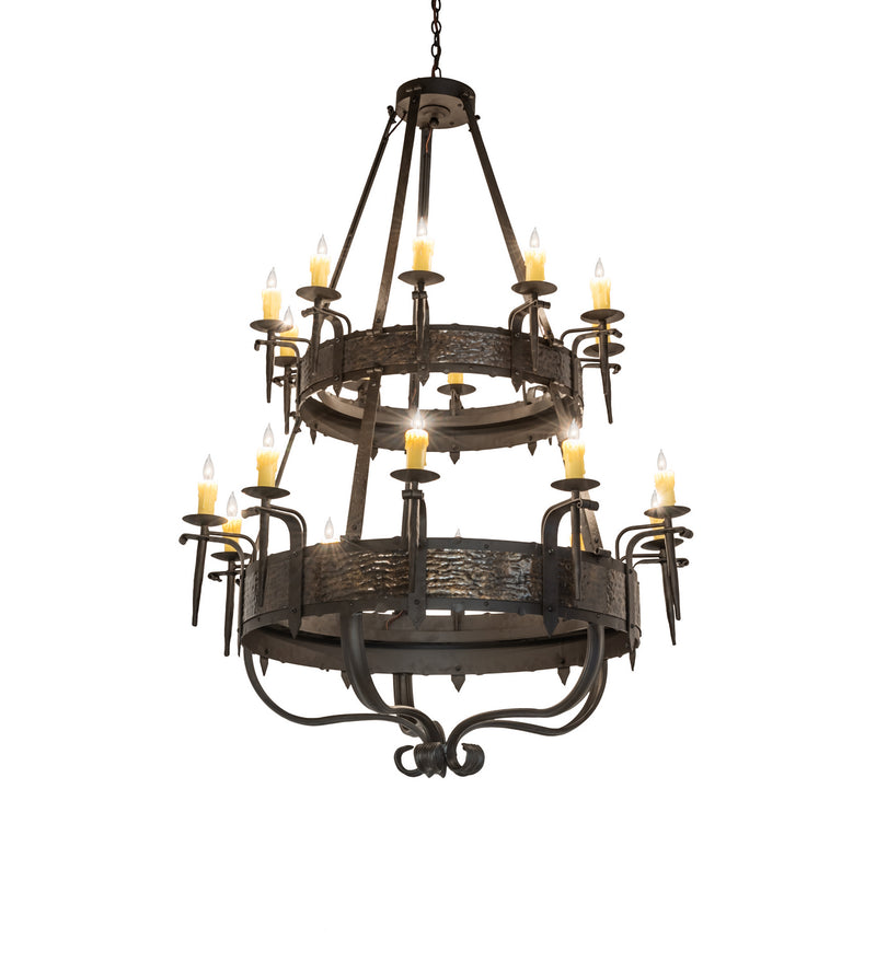 Meyda Tiffany 243889 20 Light Chandelier, Oil Rubbed Bronze/Gothic Gold