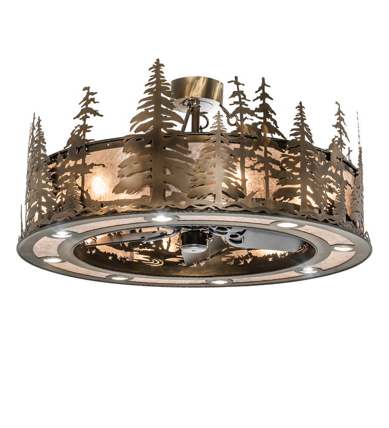 Meyda Tiffany 243947 24 Light Chandel-Air, Antique Copper