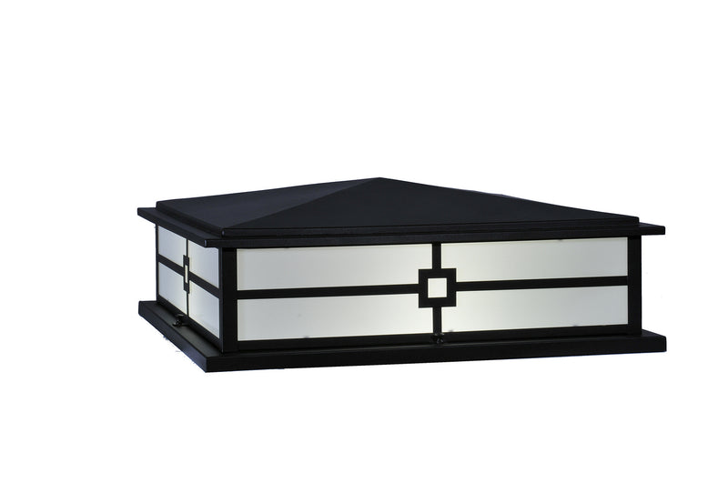Meyda Tiffany 244081 Four Light Pier Mount, Textured Black