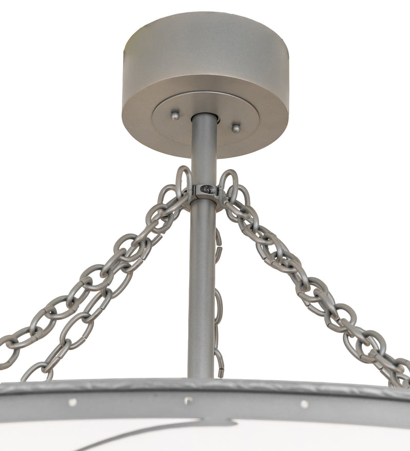 Meyda Tiffany 244087 15 Light Chandel-Air, Nickel Silver