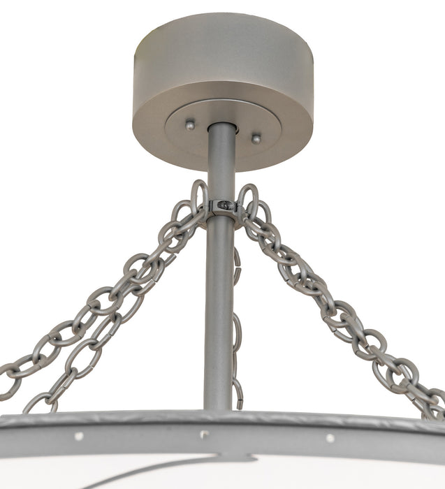 Meyda Tiffany 244087 15 Light Chandel-Air, Nickel Silver