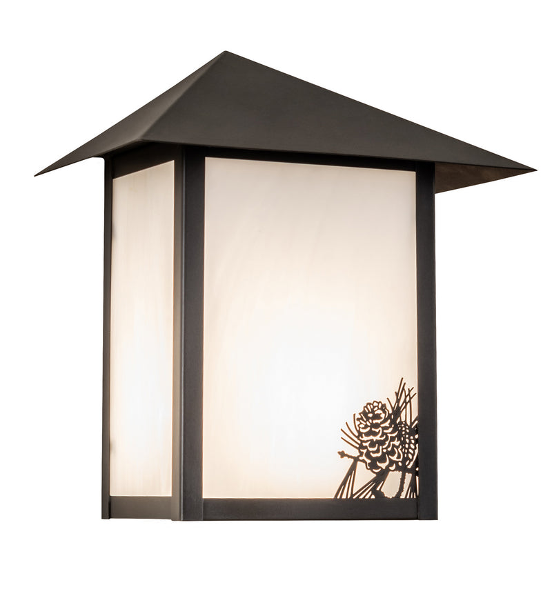 Meyda Tiffany 244160 One Light Wall Sconce, Craftsman Brown