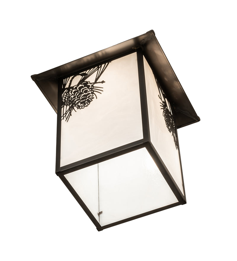 Meyda Tiffany 244161 One Light Pendant, Craftsman Brown On Brass
