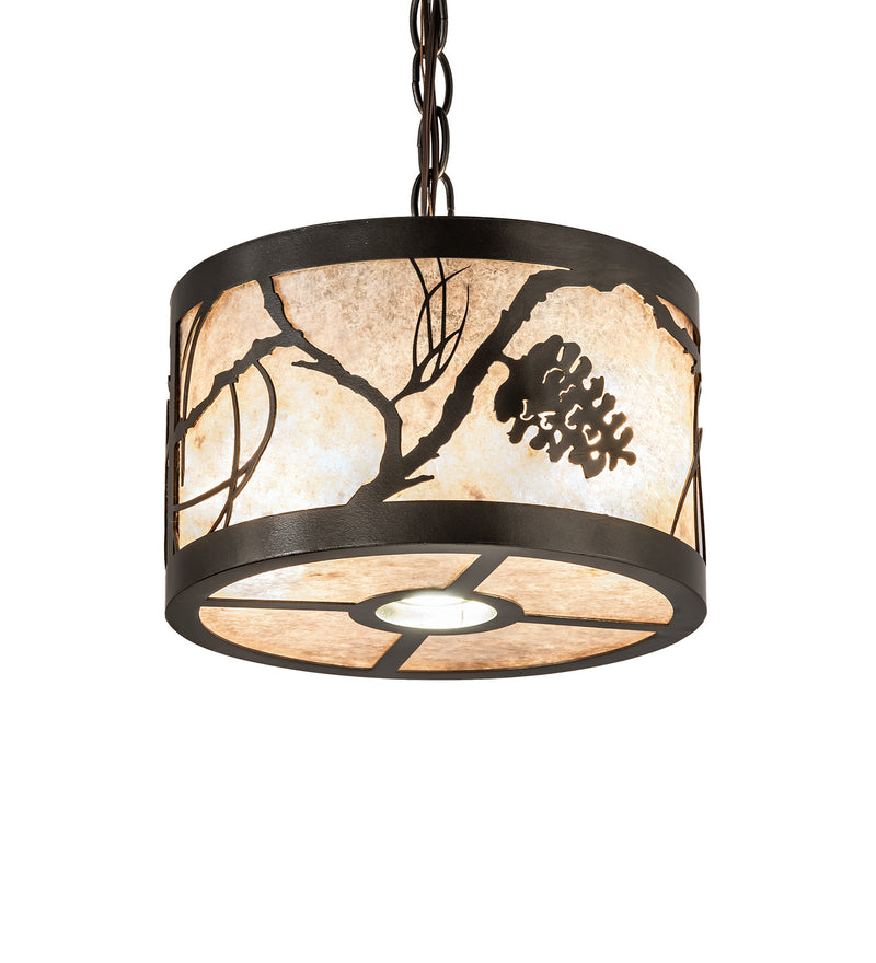 Meyda Tiffany 244174 Three Light Pendant, Exterior Oil Rubbed Bronze