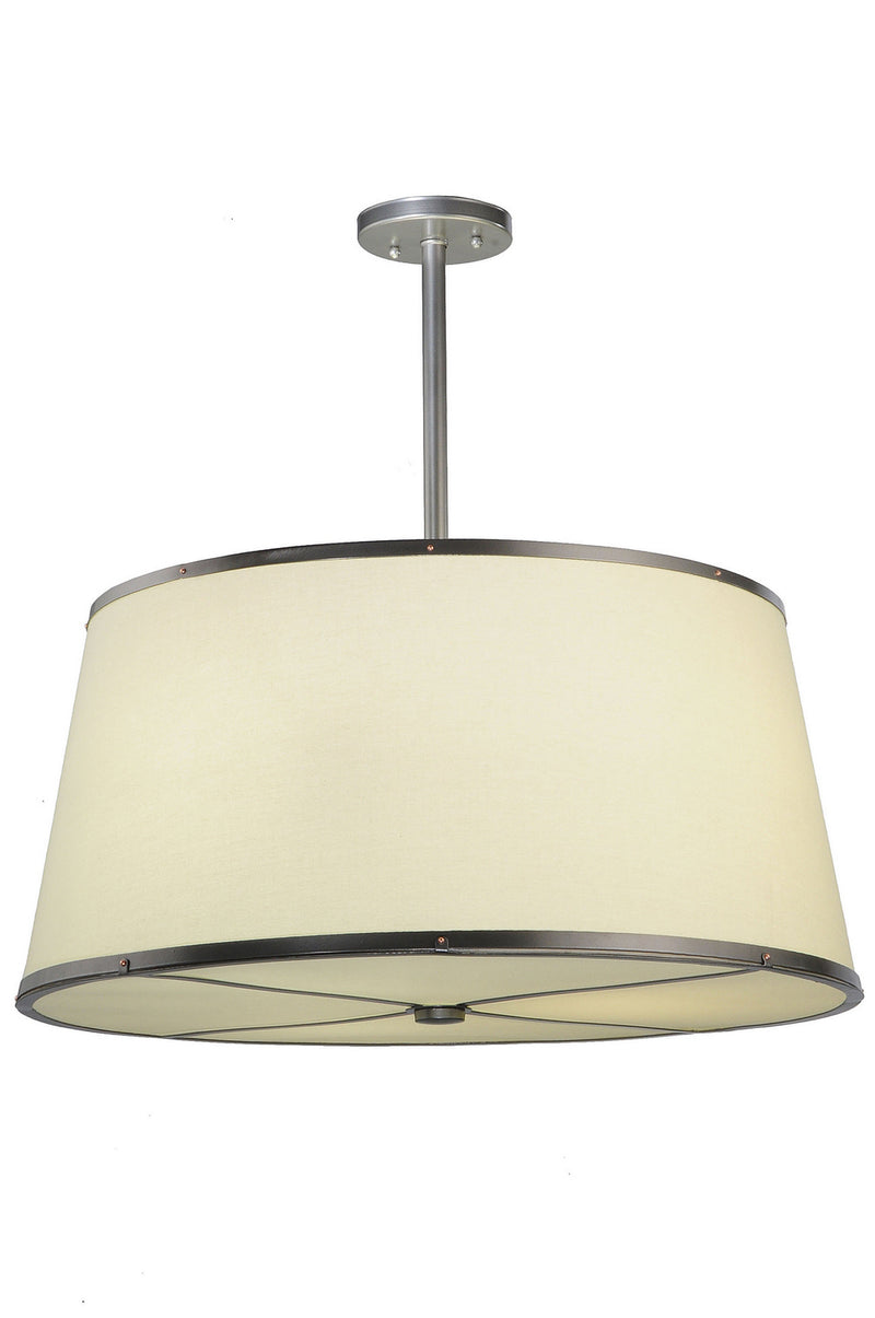 Meyda Tiffany 244208 Three Light Pendant, Brushed Nickel Powdercoat