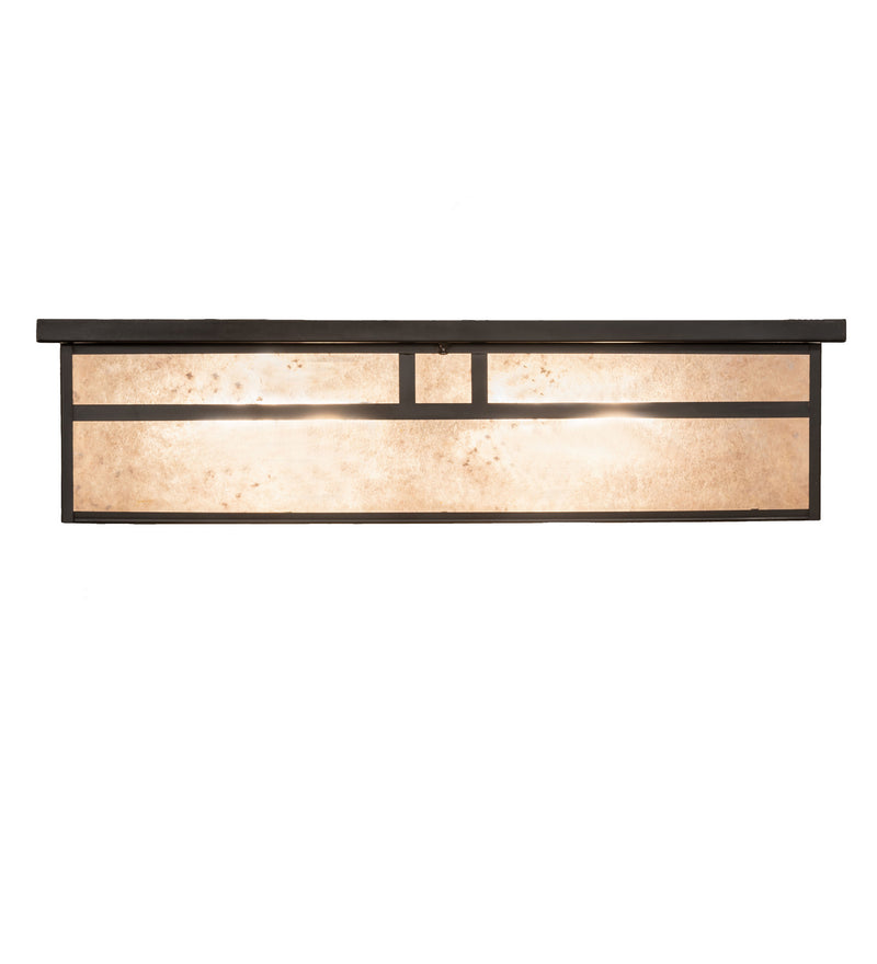 Meyda Tiffany 244260 Four Light Flushmount, Craftsman Brown