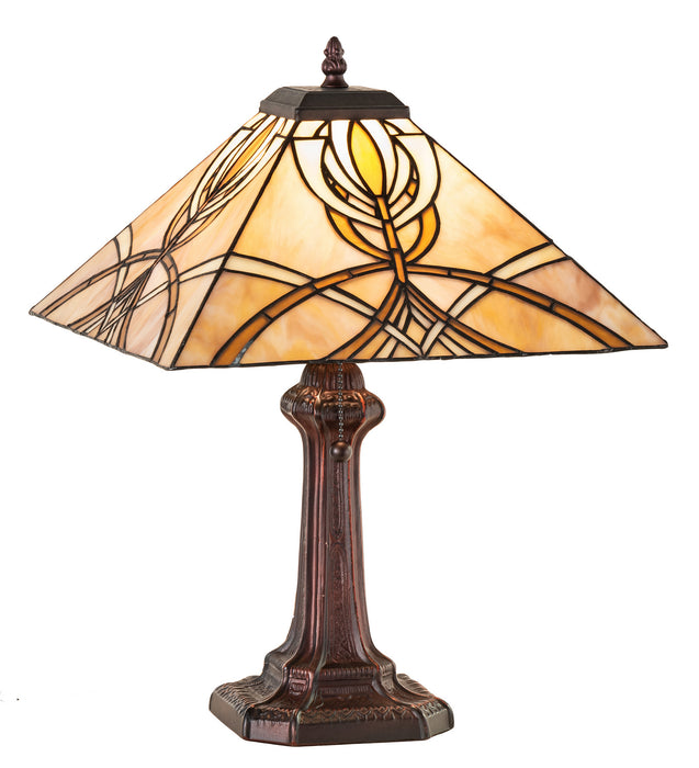 Meyda Tiffany 244266 One Light Table Lamp, Mahogany Bronze