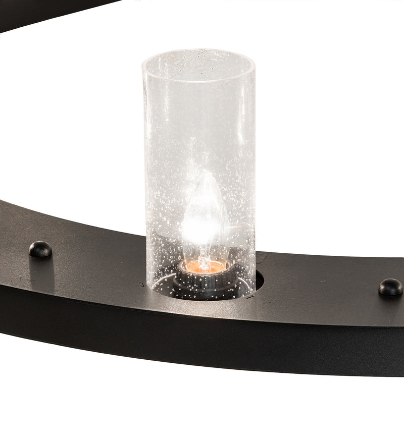 Meyda Tiffany 244280 12 Light Chandelier, Textured Black