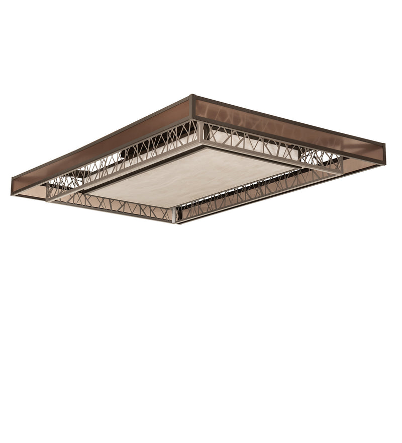 Meyda Tiffany 244290 LED Semi-Flushmount, Nickel And Timeless Bronze