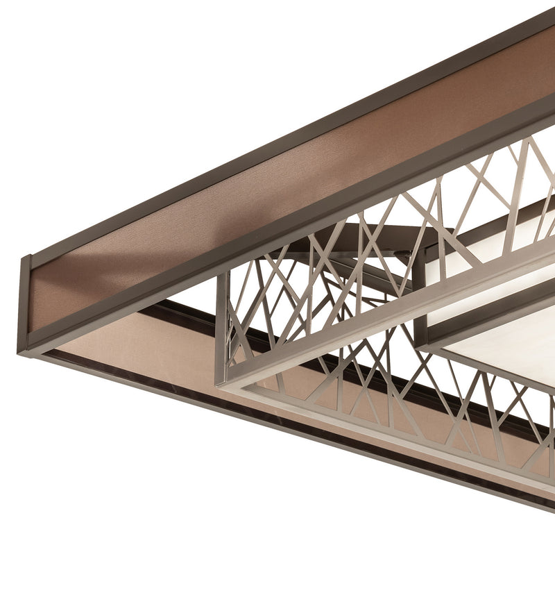 Meyda Tiffany 244290 LED Semi-Flushmount, Nickel And Timeless Bronze