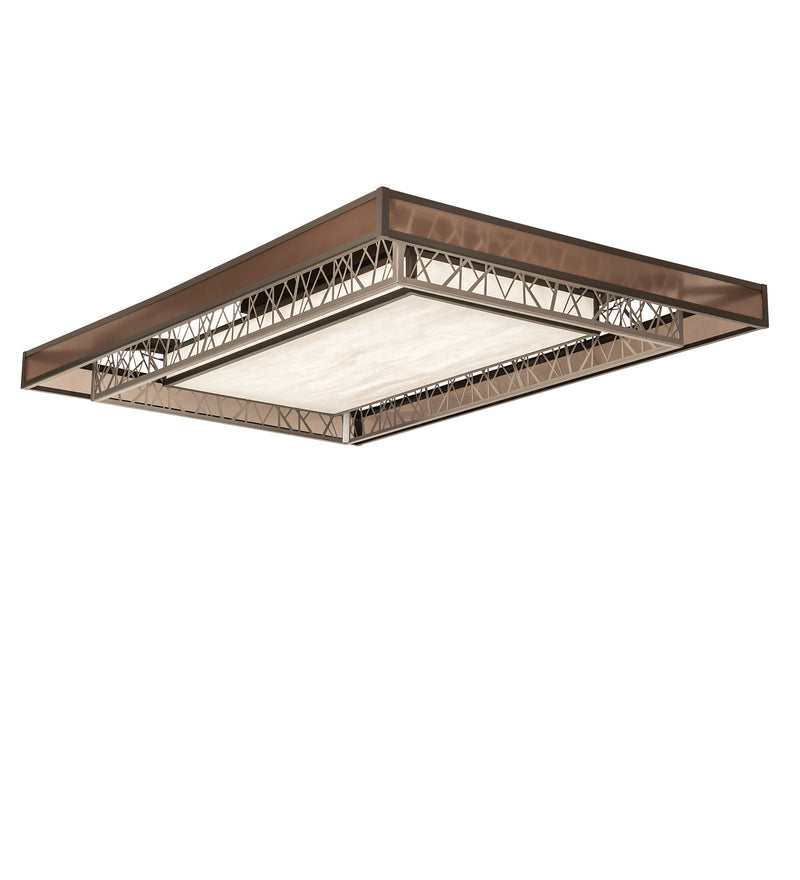 Meyda Tiffany 244290 LED Semi-Flushmount, Nickel And Timeless Bronze