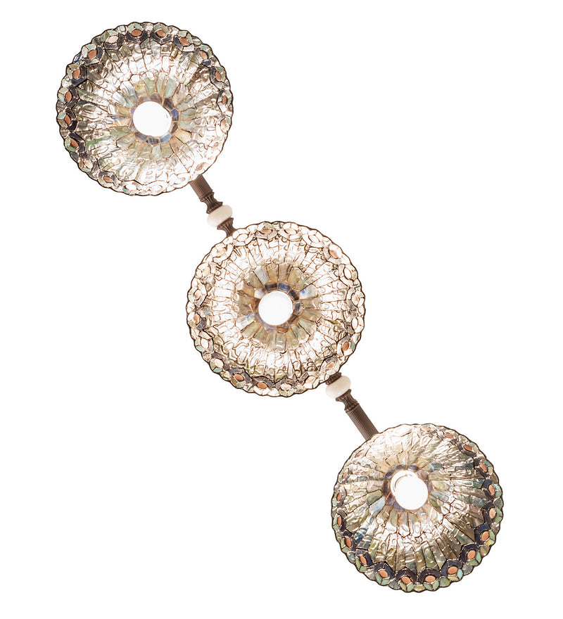 Meyda Tiffany 244382 Three Light Island Pendant, Mahogany Bronze