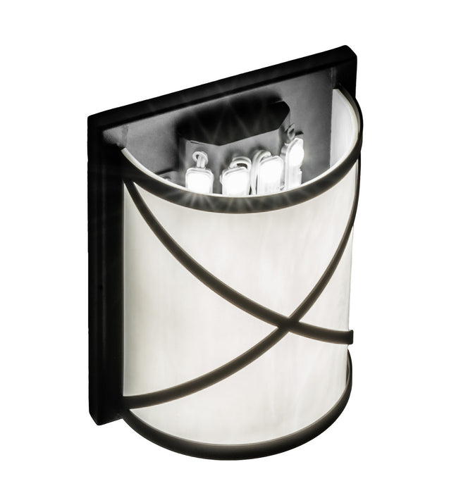 Meyda Tiffany 244395 LED Wall Sconce, Fine Textured Black