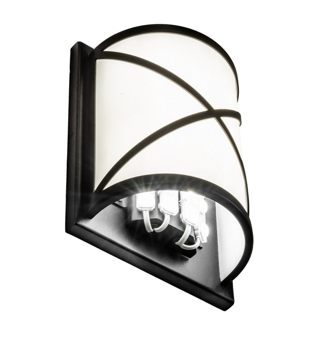Meyda Tiffany 244395 LED Wall Sconce, Fine Textured Black