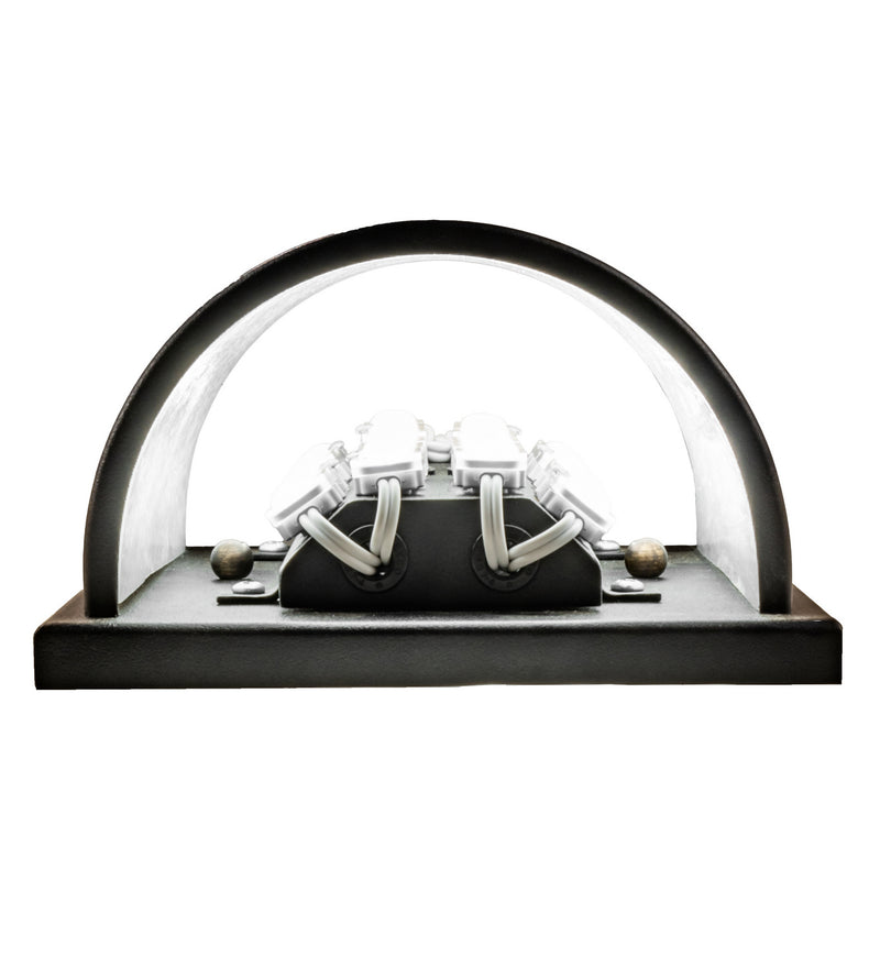 Meyda Tiffany 244395 LED Wall Sconce, Fine Textured Black