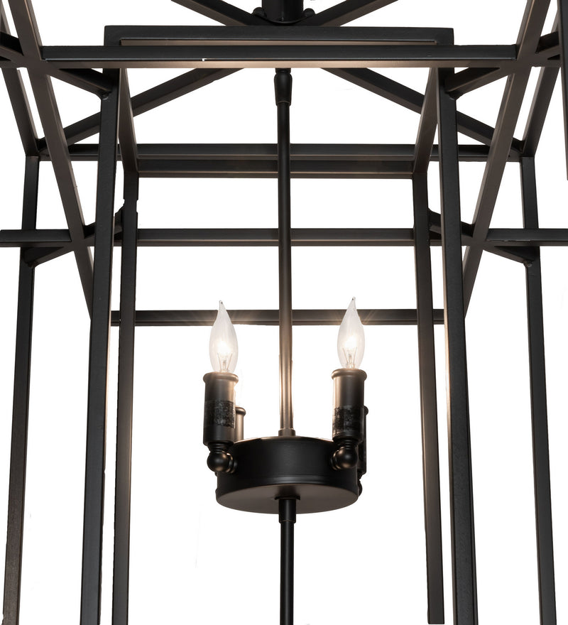 Meyda Tiffany 244539 Eight Light Pendant, Solar Black