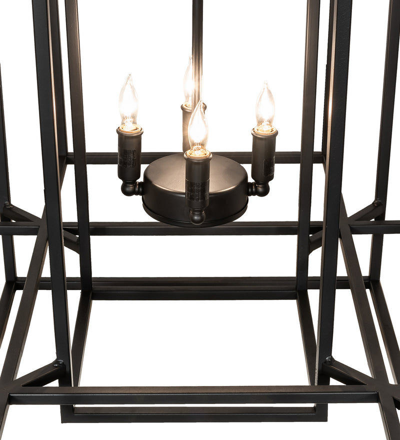 Meyda Tiffany 244539 Eight Light Pendant, Solar Black