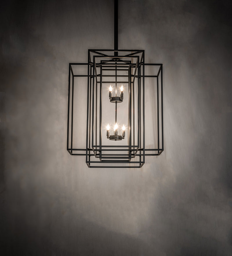 Meyda Tiffany 244539 Eight Light Pendant, Solar Black