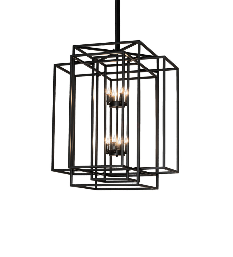 Meyda Tiffany 244539 Eight Light Pendant, Solar Black