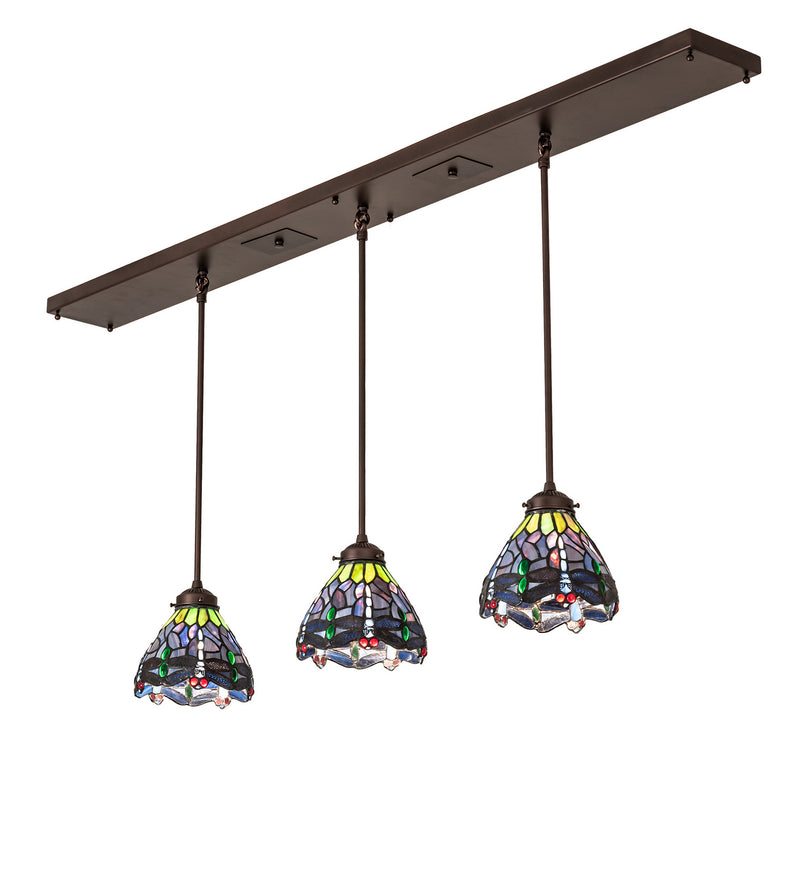 Meyda Tiffany 244630 LED Island Pendant, Mahogany Bronze