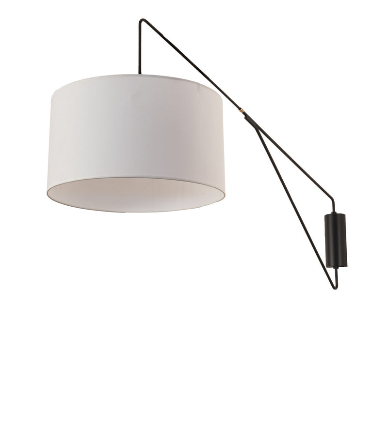 Meyda Tiffany 244647 LED Swing Arm Wall Sconce, Solar Black/Brass