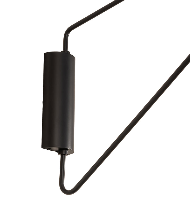 Meyda Tiffany 244647 LED Swing Arm Wall Sconce, Solar Black/Brass