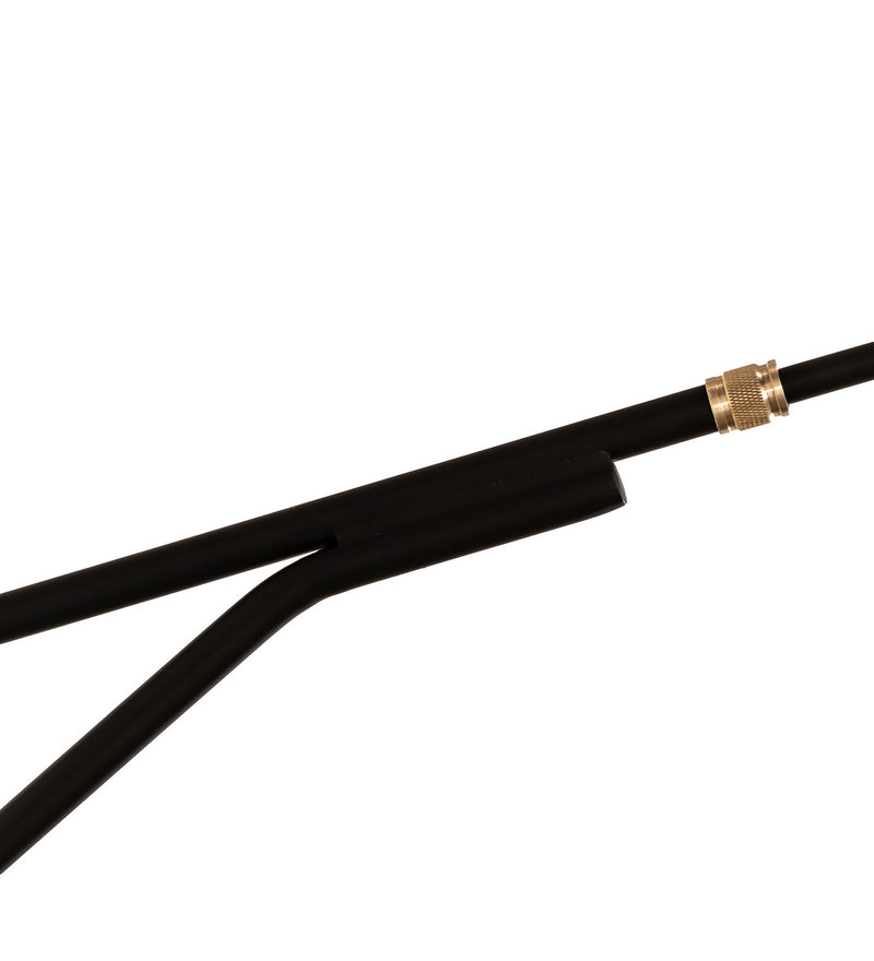 Meyda Tiffany 244647 LED Swing Arm Wall Sconce, Solar Black/Brass