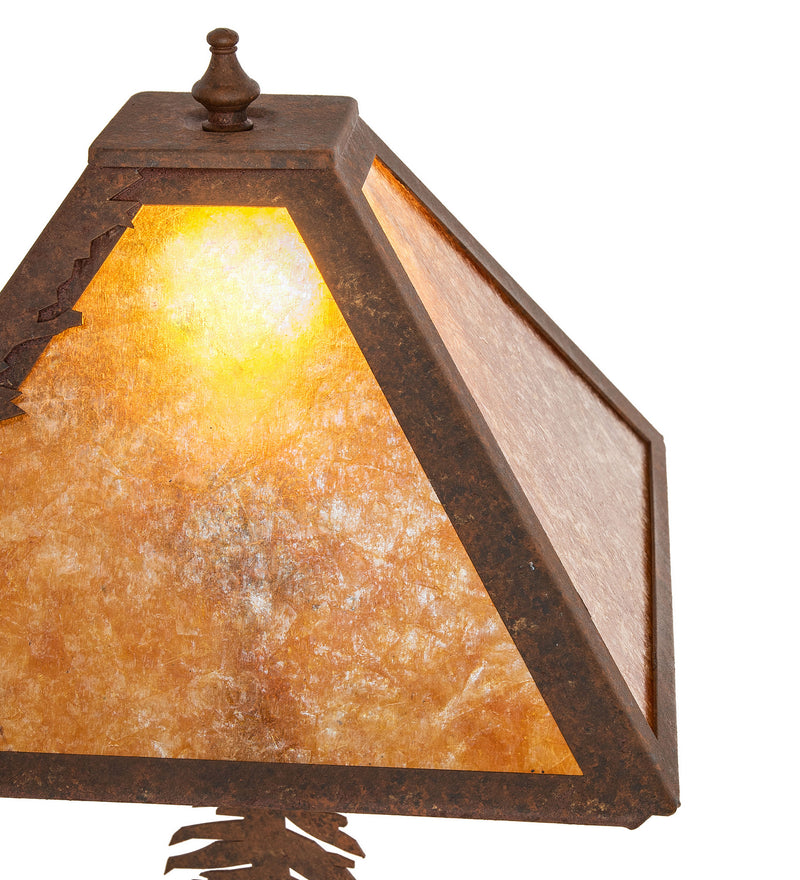 Meyda Tiffany 244667 Two Light Table Lamp, Rust