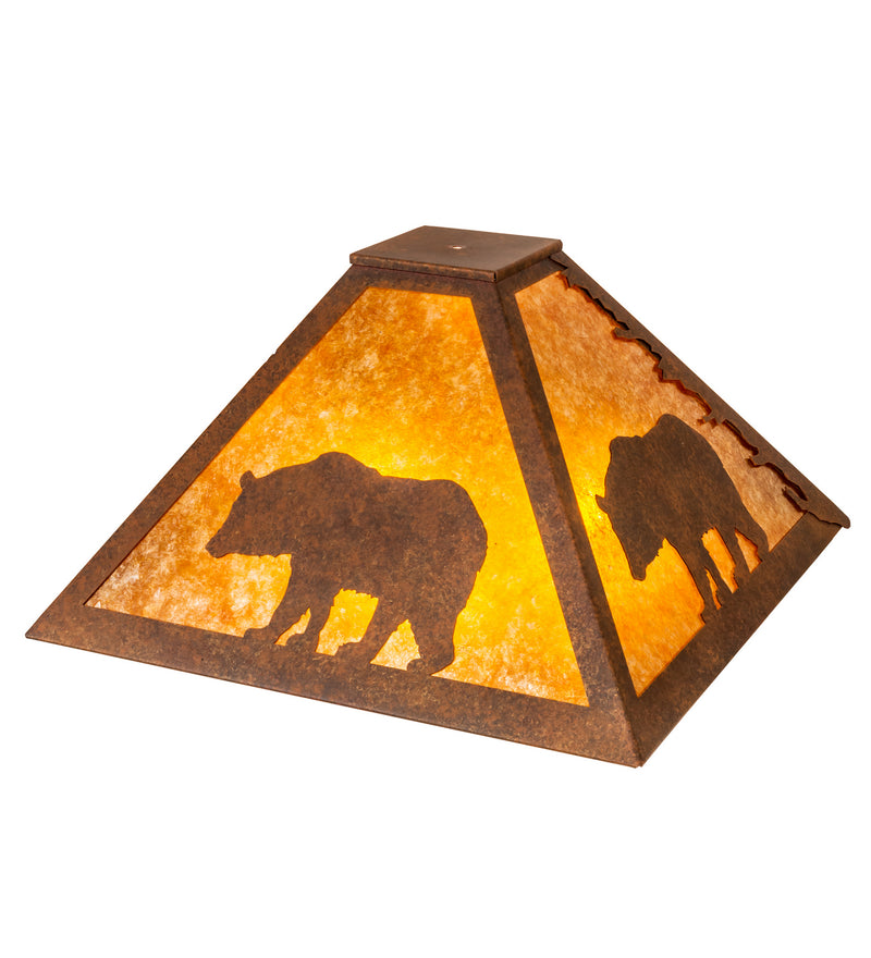 Meyda Tiffany 244685 Shade, Hand Painted Rust