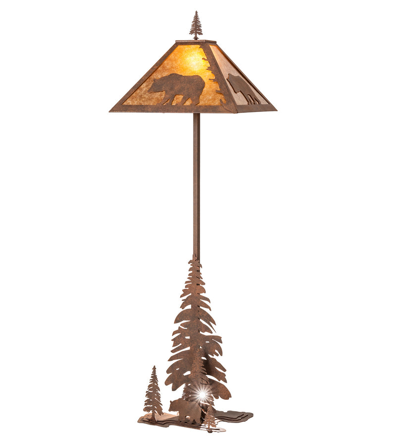 Meyda Tiffany 244686 Two Light Floor Lamp, Rust