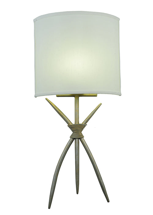 Meyda Tiffany 244798 One Light Wall Sconce, Champagne Silver Metallic
