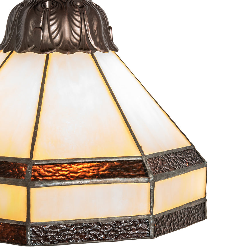 Meyda Tiffany 244869 One Light Pendant, Mahogany Bronze