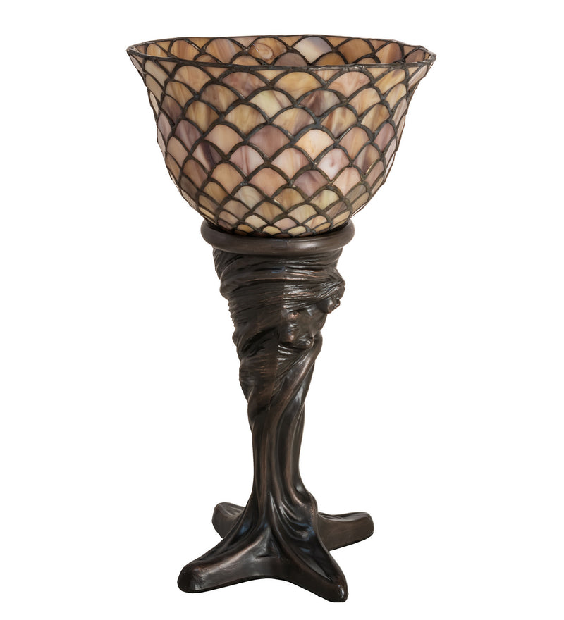 Meyda Tiffany 244877 One Light Mini Lamp, Mahogany Bronze