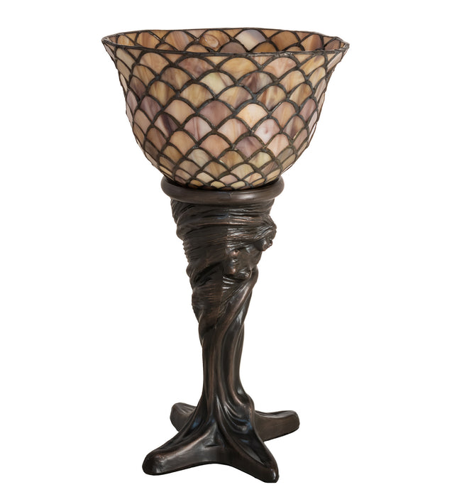 Meyda Tiffany 244877 One Light Mini Lamp, Mahogany Bronze