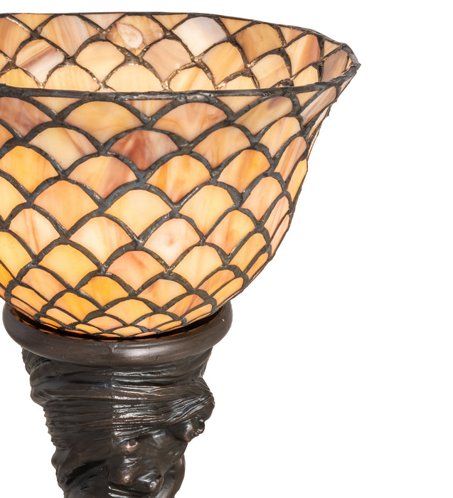 Meyda Tiffany 244877 One Light Mini Lamp, Mahogany Bronze