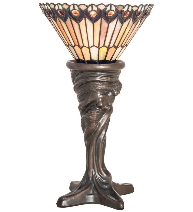 Meyda Tiffany 244879 One Light Mini Lamp, Mahogany Bronze