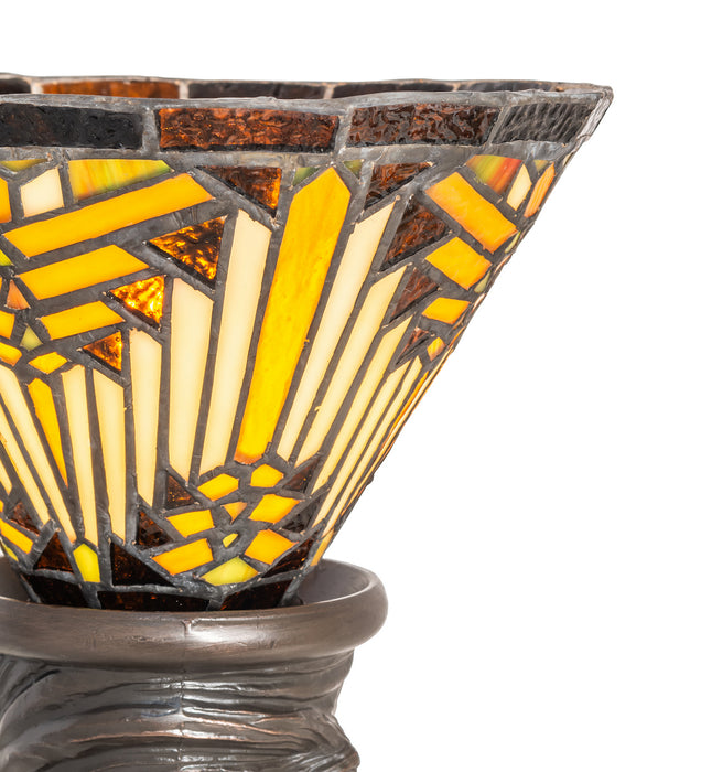 Meyda Tiffany 244882 One Light Mini Lamp, Mahogany Bronze