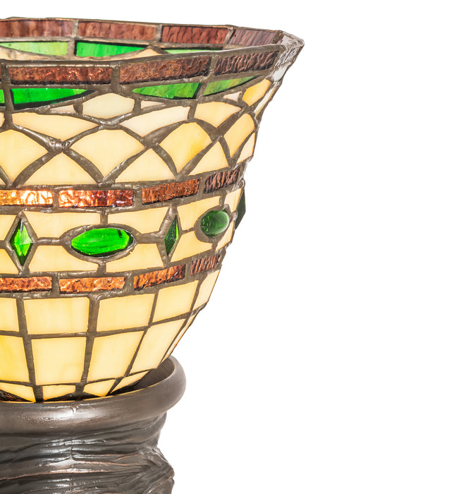 Meyda Tiffany 244883 One Light Mini Lamp, Mahogany Bronze
