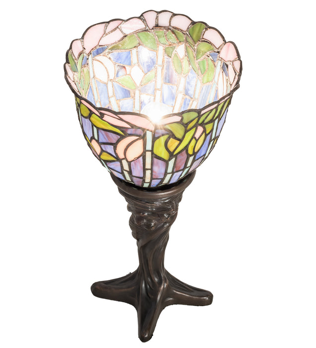 Meyda Tiffany 244885 One Light Mini Lamp, Mahogany Bronze